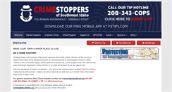 Desktop Screenshot of crimestoppersswidaho.org