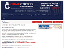 Tablet Screenshot of crimestoppersswidaho.org